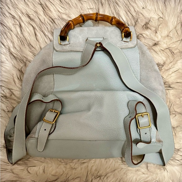 Gucci bamboo suede backpack - Picture 6 of 8